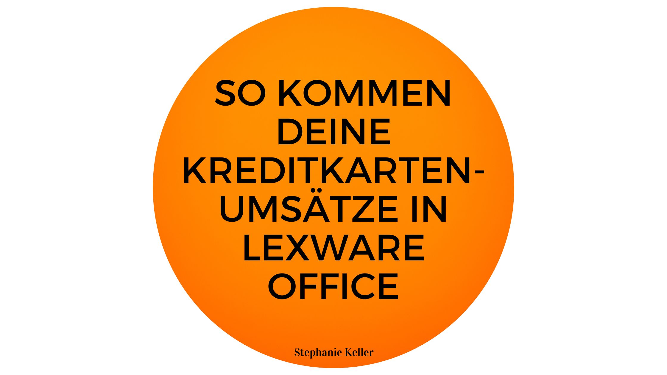 Kreditkartenabrechnung in Lexware Office